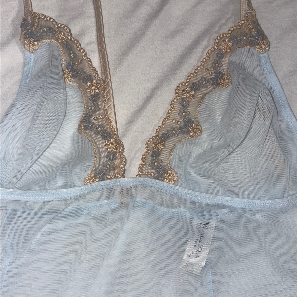 La Perla Malizia Light Paisley Blue Camisole SZ Med